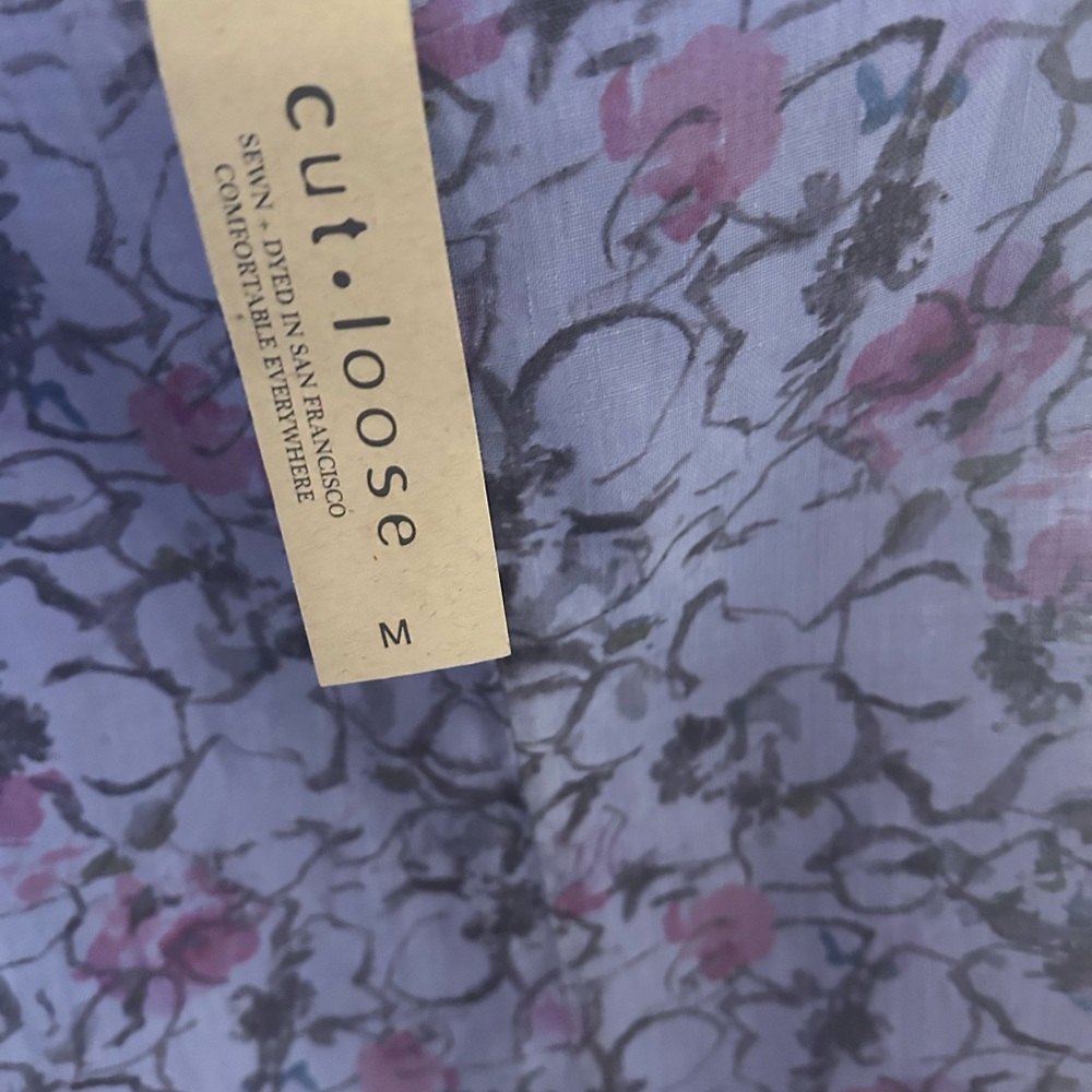 Cut Loose Floral Dress in Purple and Pink